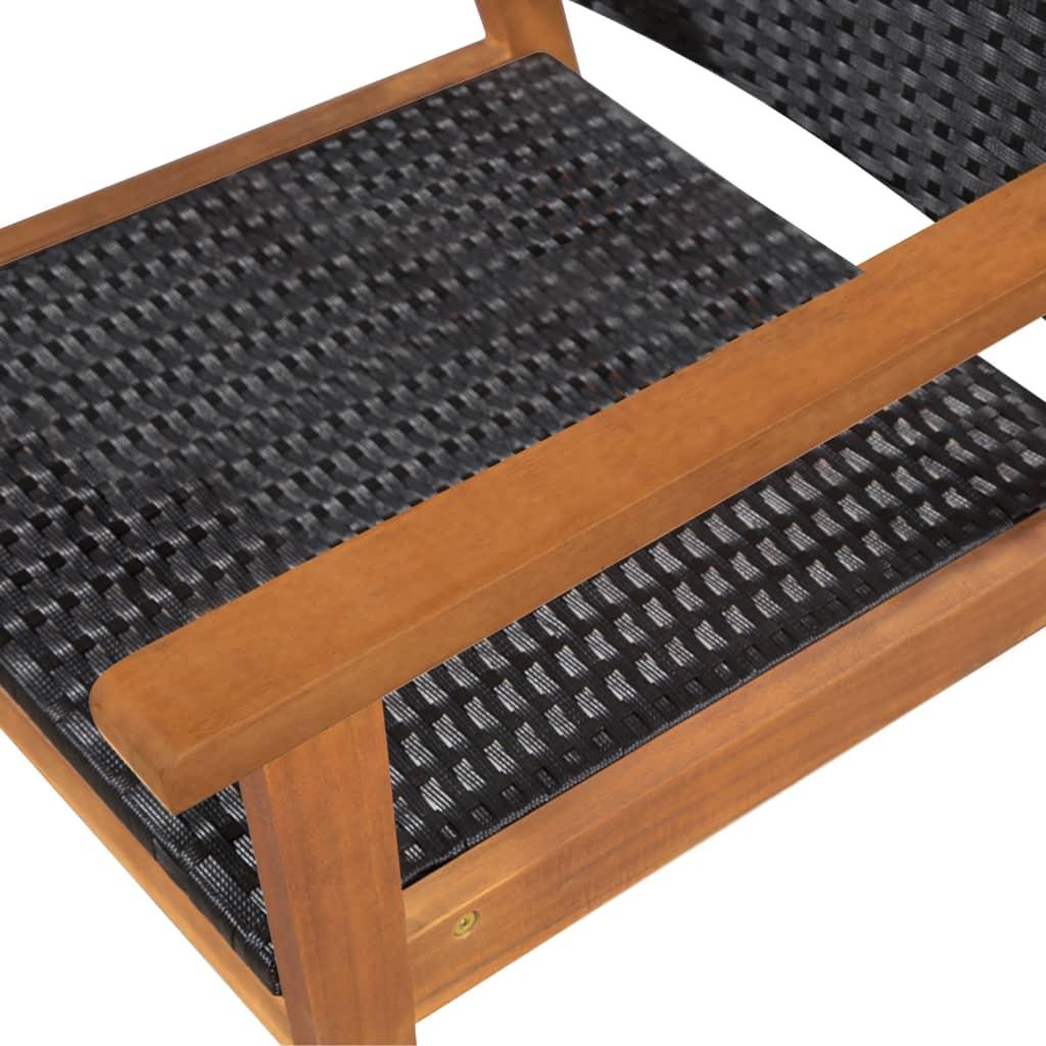 Voir la diapositive 4 : VIDAXL Ensemble a manger d'exterieur 5 pcs resine tressee noir marron