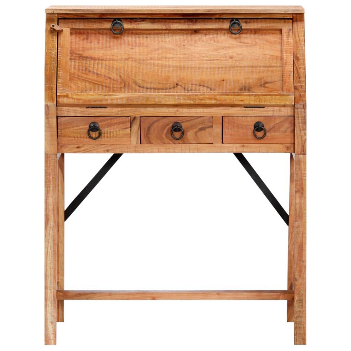 VIDAXL Bureau 90x40x107 cm Bois d'acacia massif