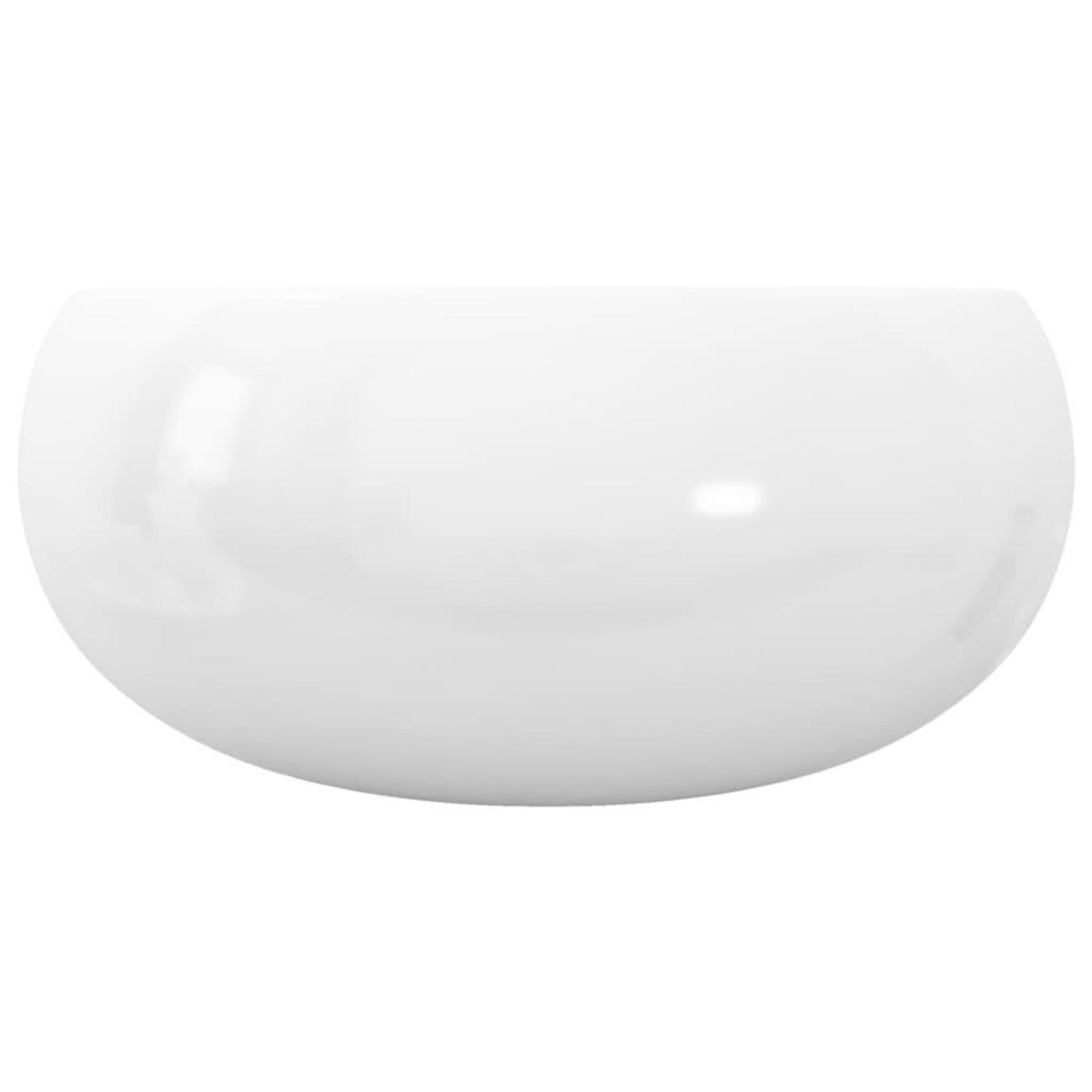 VIDAXL Lavabo ronde Ceramique Blanc 40 x 15 cm