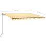 Voir la diapositive 6 : VIDAXL Auvent automatique sur pied 400x300 cm Jaune et blanc