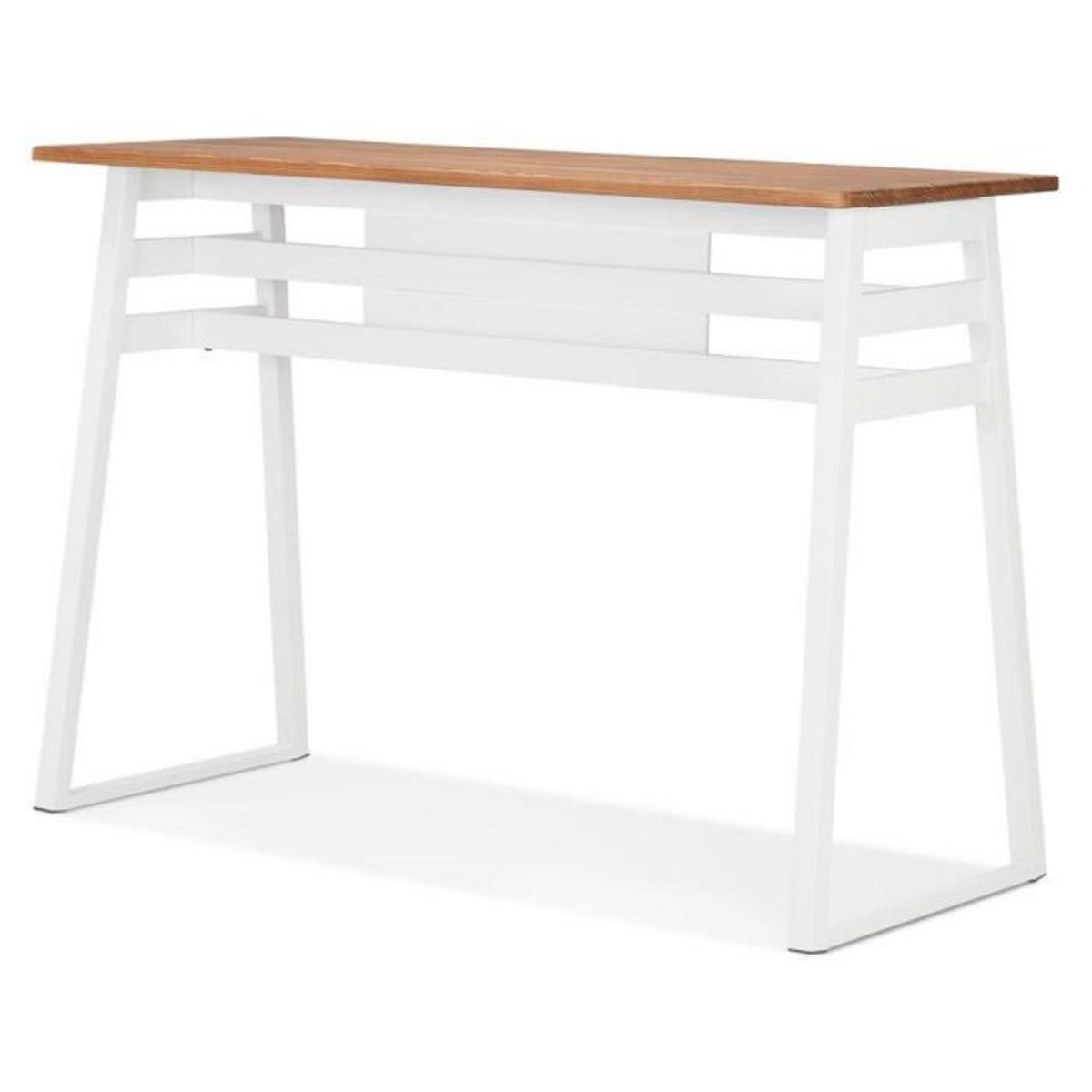 Paris Prix Table de Bar en Bois Design  Javier  150cm Blanc