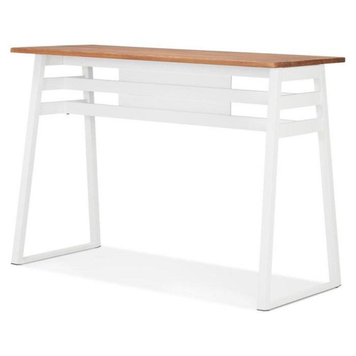 Paris Prix Table de Bar en Bois Design  Javier  150cm Blanc