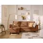 Voir la diapositive 1 : BEST MOBILIER Nordic - canapé d'angle réversible 4 places - convertible avec coffre - en simili
