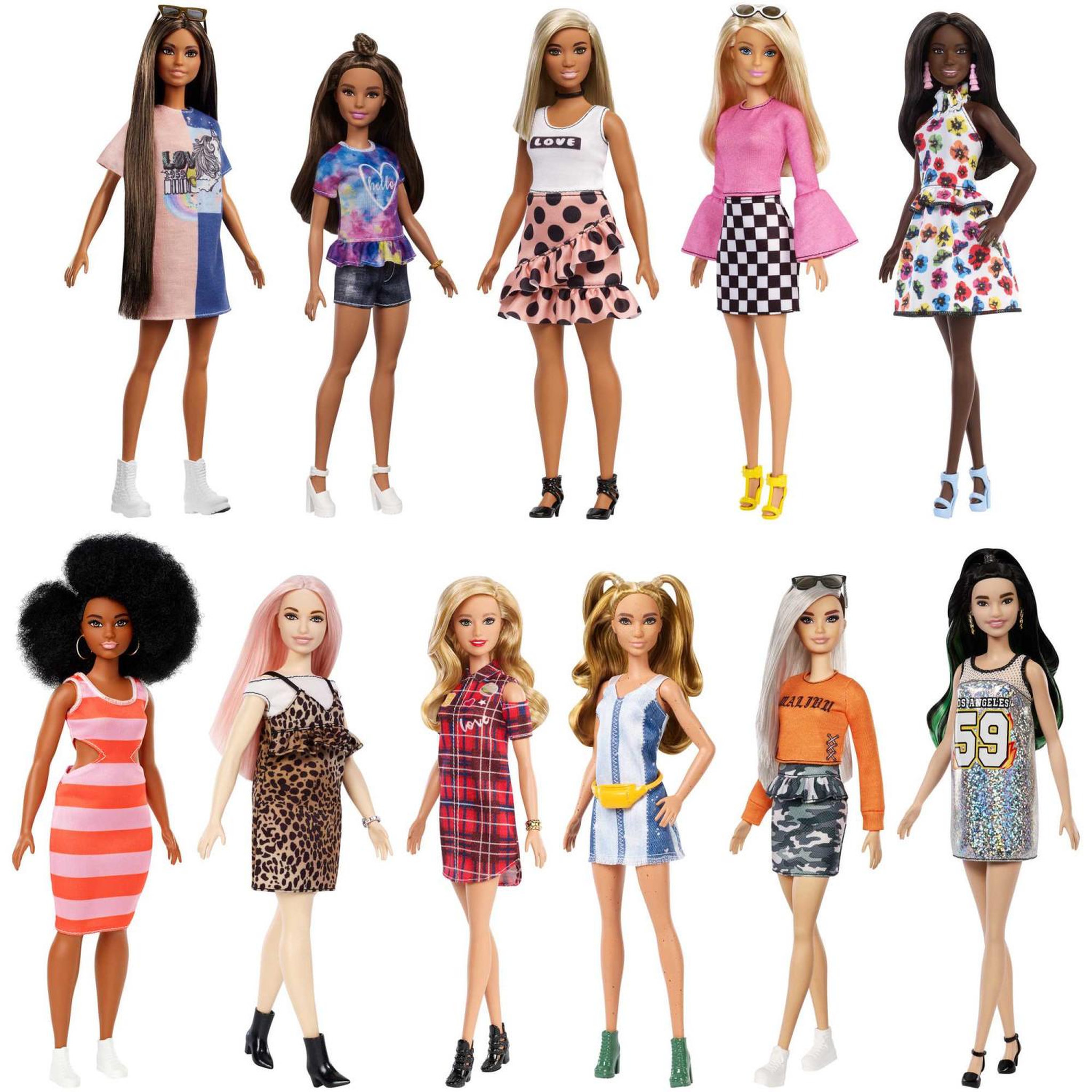 Voir la diapositive 3 : BARBIE FASHIONISTAS Assortiment, modèle choisi aléatoirement MAL MALFBR37