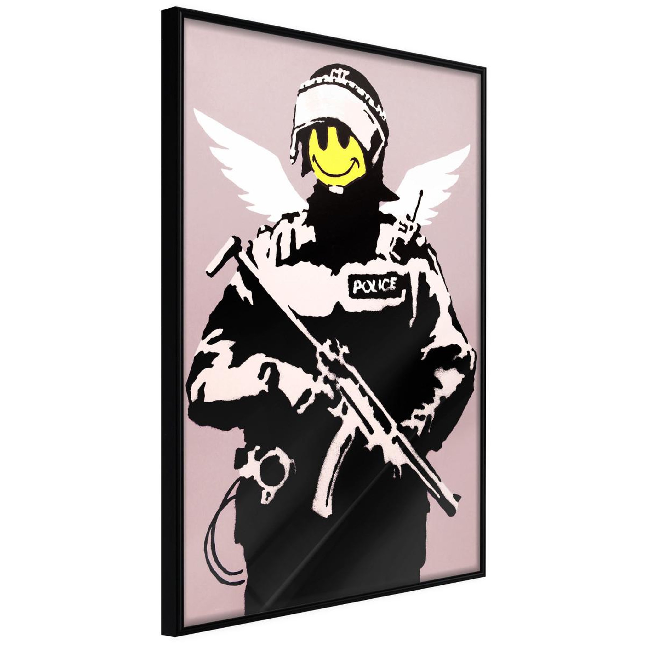 Paris Prix Affiche Murale Encadrée  Banksy Flying Copper