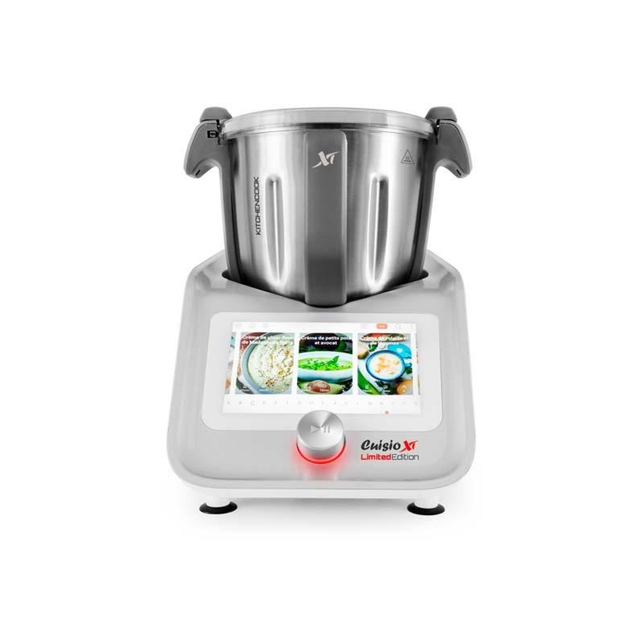 KITCHENCOOK Robot Cuiseur Connecté 800 Recettes Cuisioxtconnect Gris Kitchencook