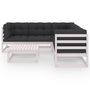 Voir la diapositive 3 : VIDAXL Salon de jardin 6 pcs avec coussins Bois de pin massif