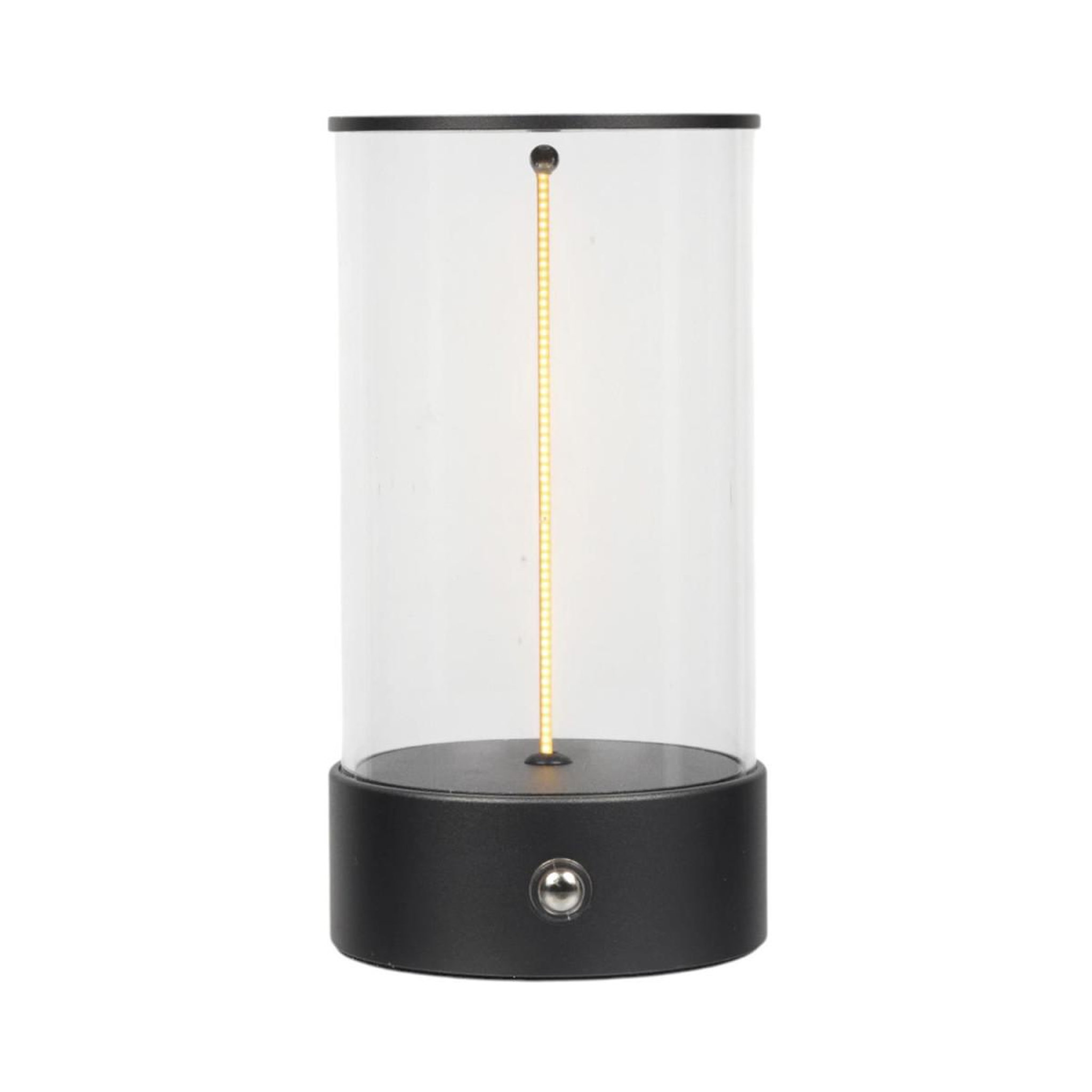 Voir la diapositive 2 : The Home Deco Factory Lampe à poser tactile  cylindre  15cm noir