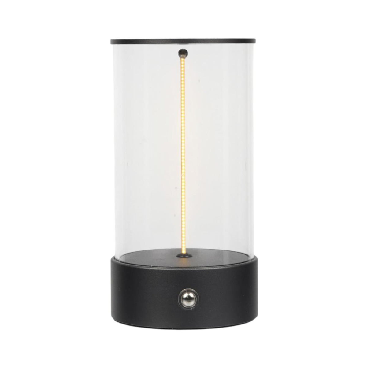 Paris Prix Lampe à Poser Tactile  Cylindre  15cm Noir