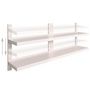 Voir la diapositive 3 : VIDAXL Etageres murales flottantes a 2 niveaux 2 pcs Inox 200x30 cm