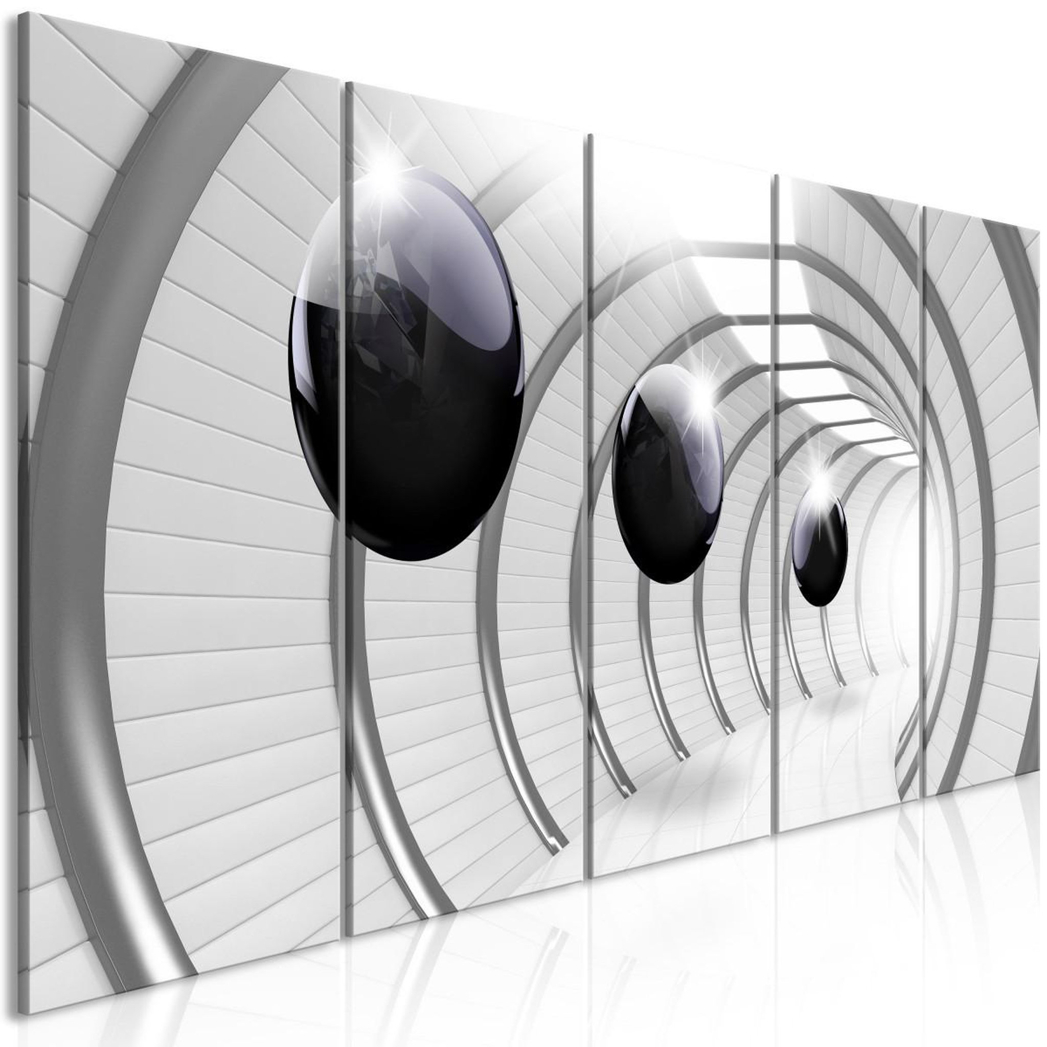 Voir la diapositive 1 : Paris Prix Tableau Imprimé 5 Panneaux  Space Tunnel Narrow