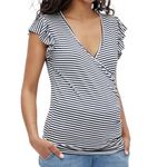 MAMALICIOUS T Shirt /Noir Femme Mamalicious Gisele. Coloris disponibles : Blanc