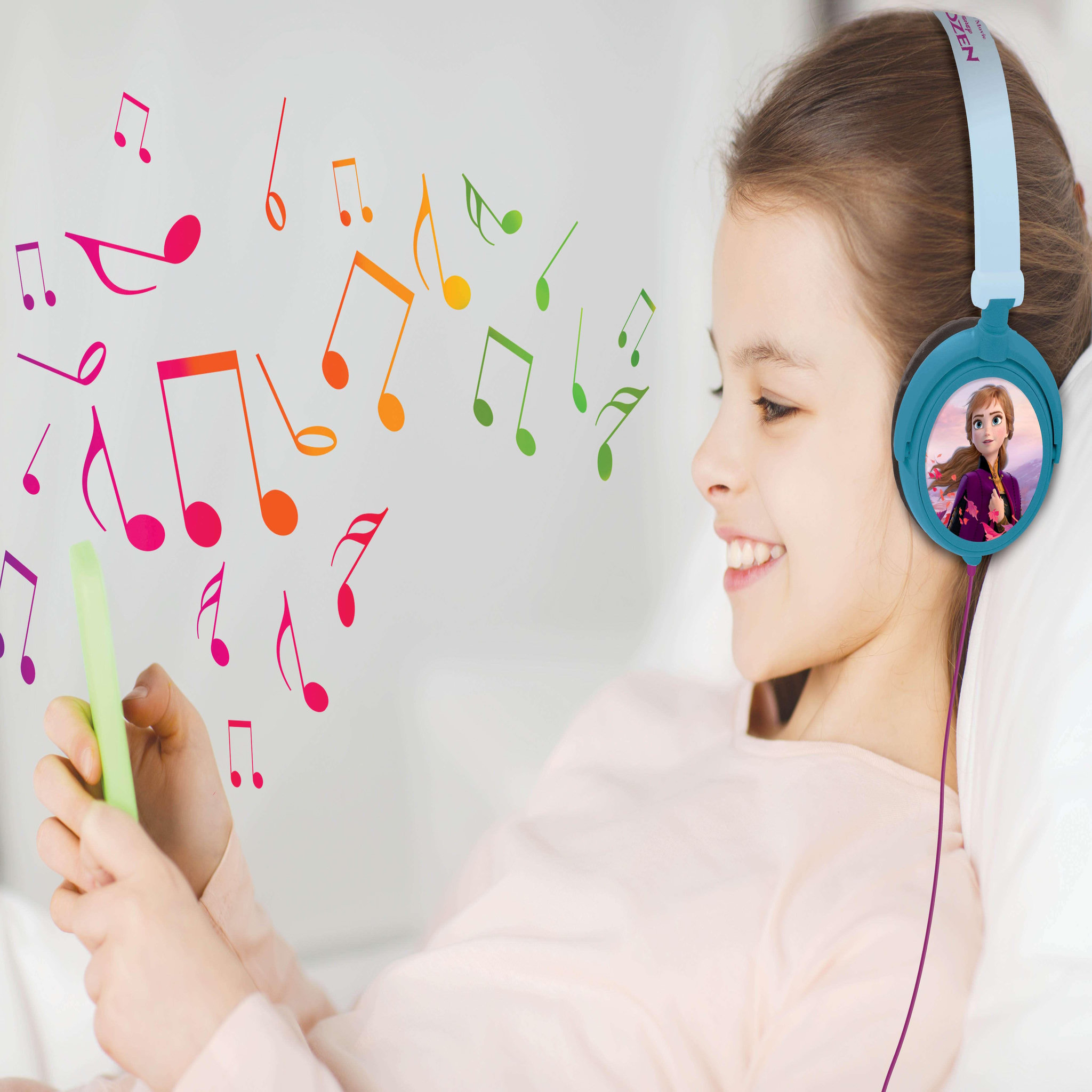 Voir la diapositive 5 : Lexibook Casque stéréo filaire pliable avec limitation de volume d'écoute Reine des Neiges