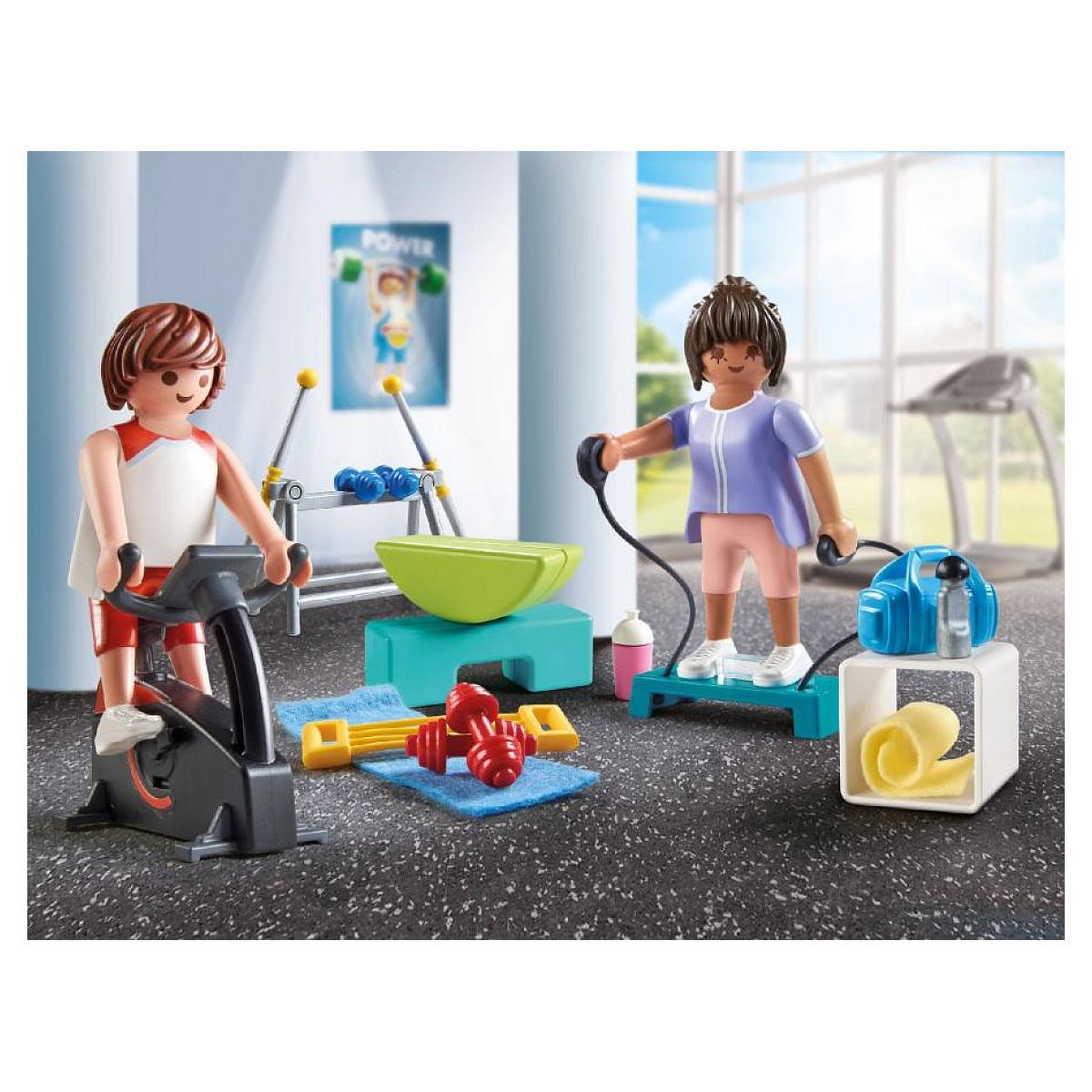 Voir la diapositive 4 : PLAYMOBIL 71806 Sportifs avec matériel de fitness
