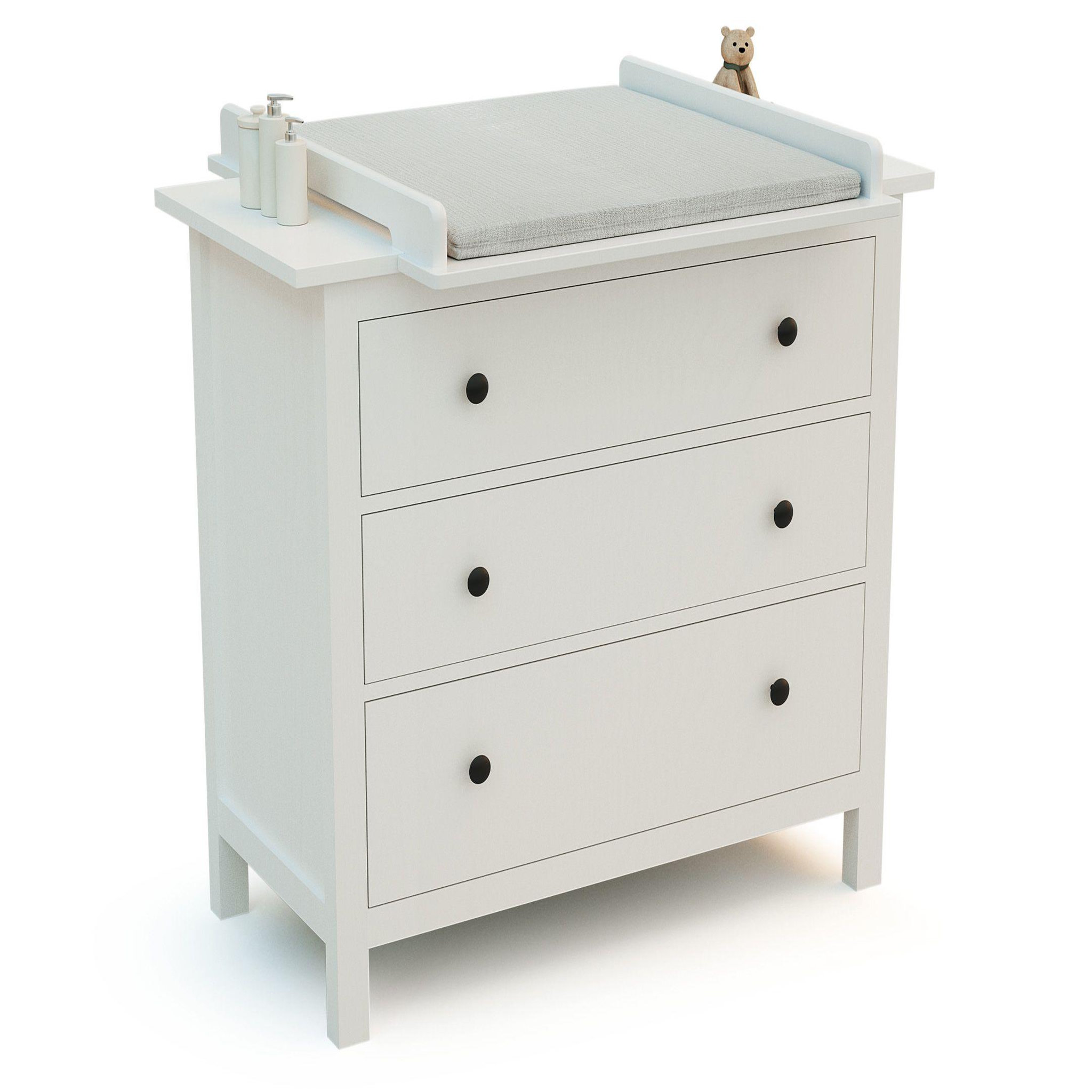 Voir la diapositive 3 : JURABABY Plan à langer universel 70 cm kira pour commode bébé