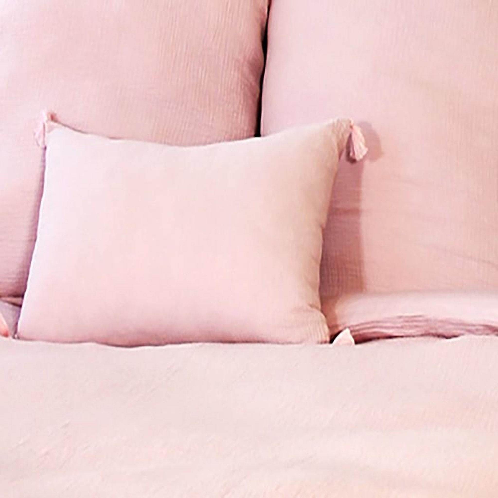 Voir la diapositive 4 : Home collection Parure housse de couette 100% gaze de coton