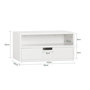 Voir la diapositive 3 : SOBUY Étagère Murale avec Tiroirs Blanc 45x25x22cm NKD03-WX2