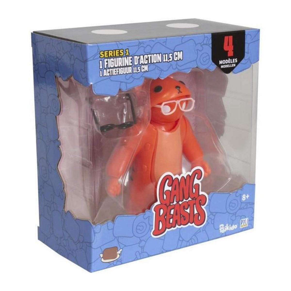 LANSAY Gang Beasts - 1 Figurine Articulée de 11,5 cm - Lot 1 - Figurines de Collection - Jeux Vidéos - Lansay
