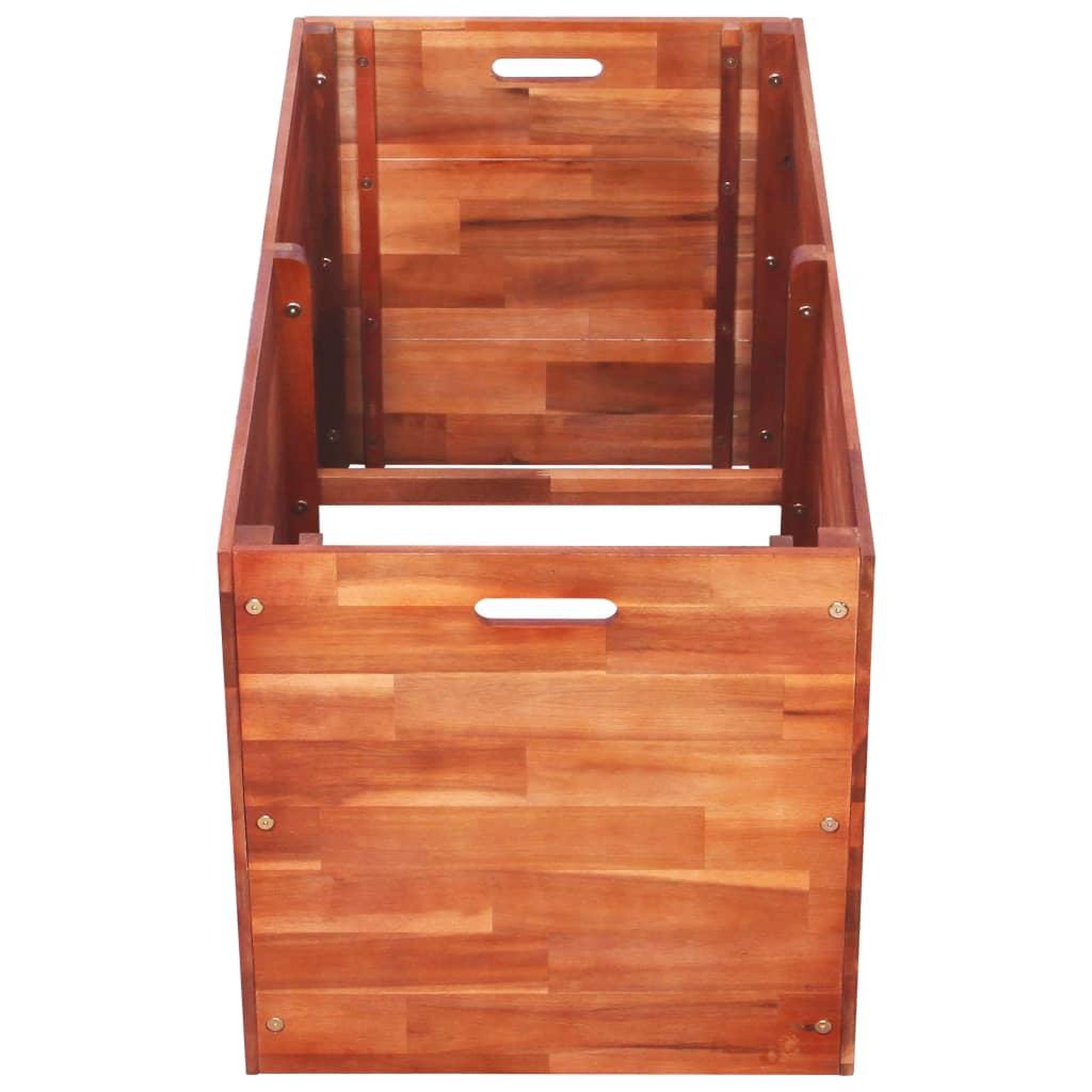 Voir la diapositive 2 : VIDAXL Lit sureleve de jardin Bois d'acacia 100x50x50 cm