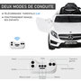 Voir la diapositive 5 : HOMCOM Voiture véhicule électrique enfant 6 V vitesse 3 Km/h télécommande effets sonores + lumineux Mercedes GLA AMG blanc