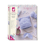 Juratoys-Janod Bonnet a Tricoter Petit Chat Violet