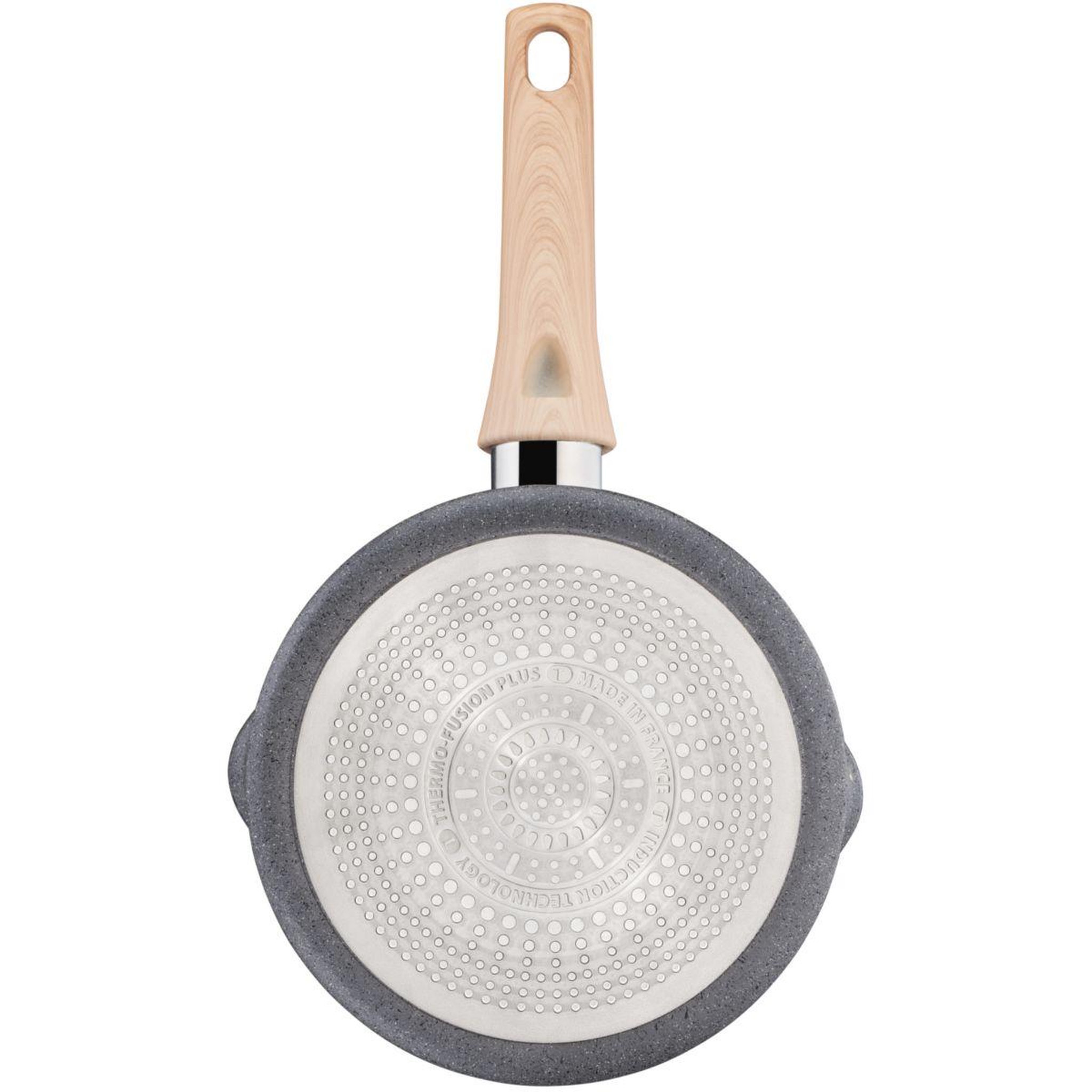 Voir la diapositive 4 : TEFAL Casserole Natural Force 20cm 3L gris moucheté