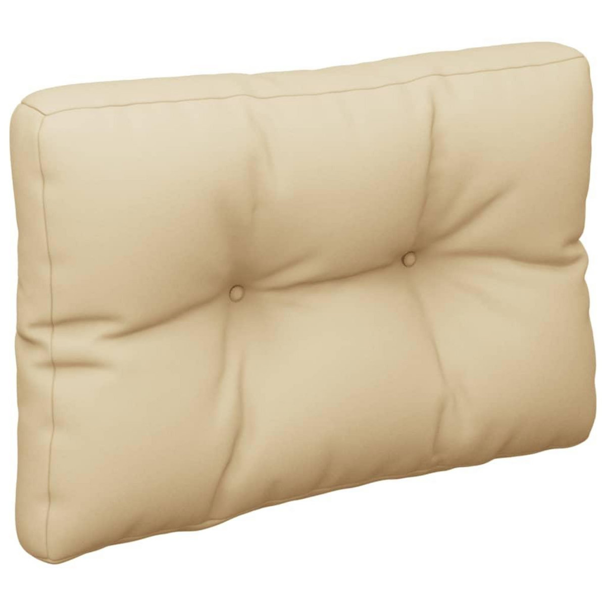 VIDAXL Coussin de palette beige 50x40x12 cm tissu