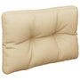 Voir la diapositive 4 : VIDAXL Coussin de palette beige 50x40x12 cm tissu