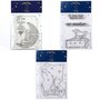  5 Tampons transparents Le Petit Prince et La lune + Mouton + Paysage