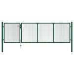 VIDAXL Portillon Acier 350x100 cm Vert
