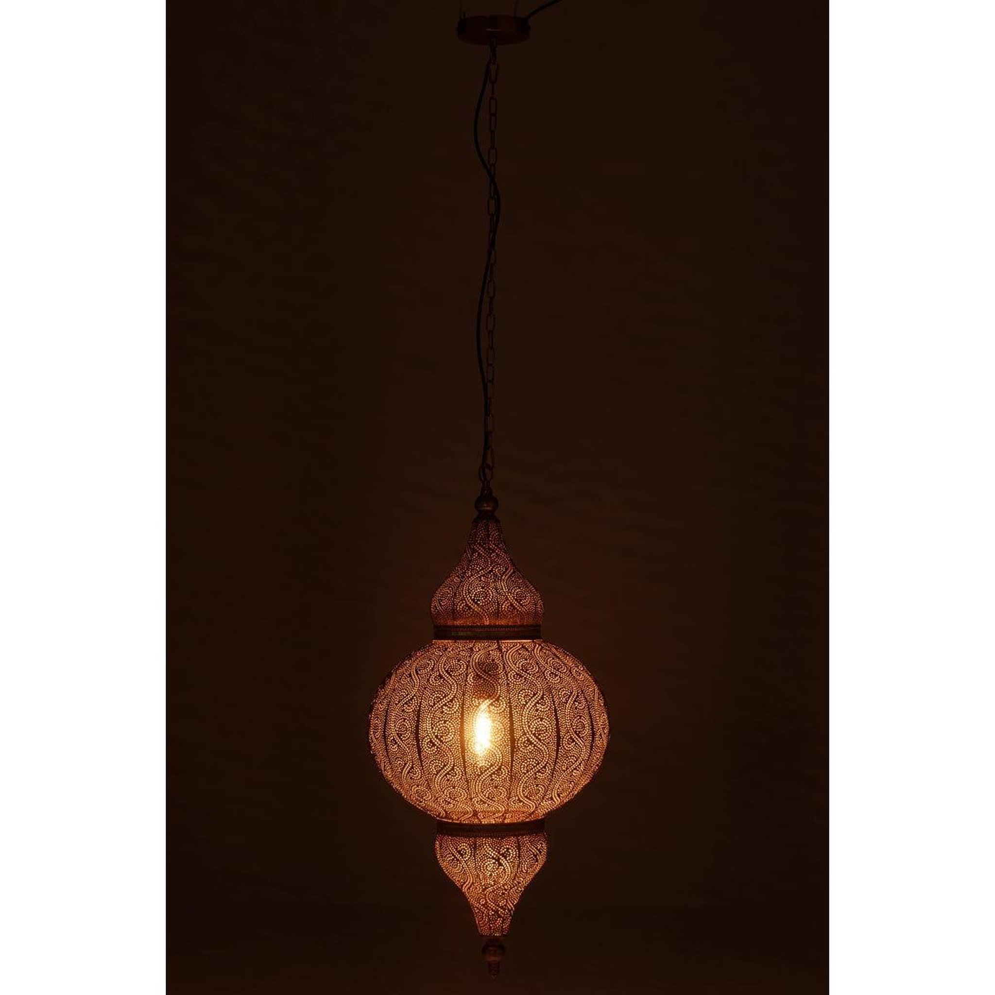 Voir la diapositive 3 : J-LINE Lampe Suspension en Métal  Bore  86cm Or