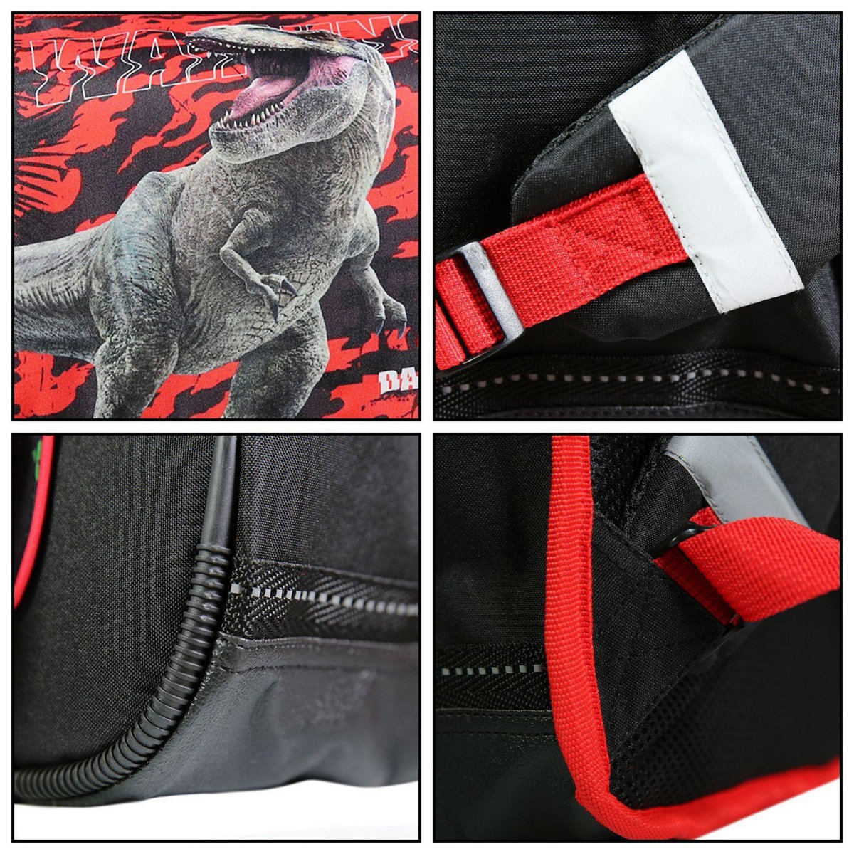 Bagtrotter BAGTROTTER Cartable 38 cm Jurassic World Dinosaure Noir