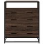 Voir la diapositive 4 : VIDAXL Commode chene marron 70x41x83,5 cm bois d'ingenierie