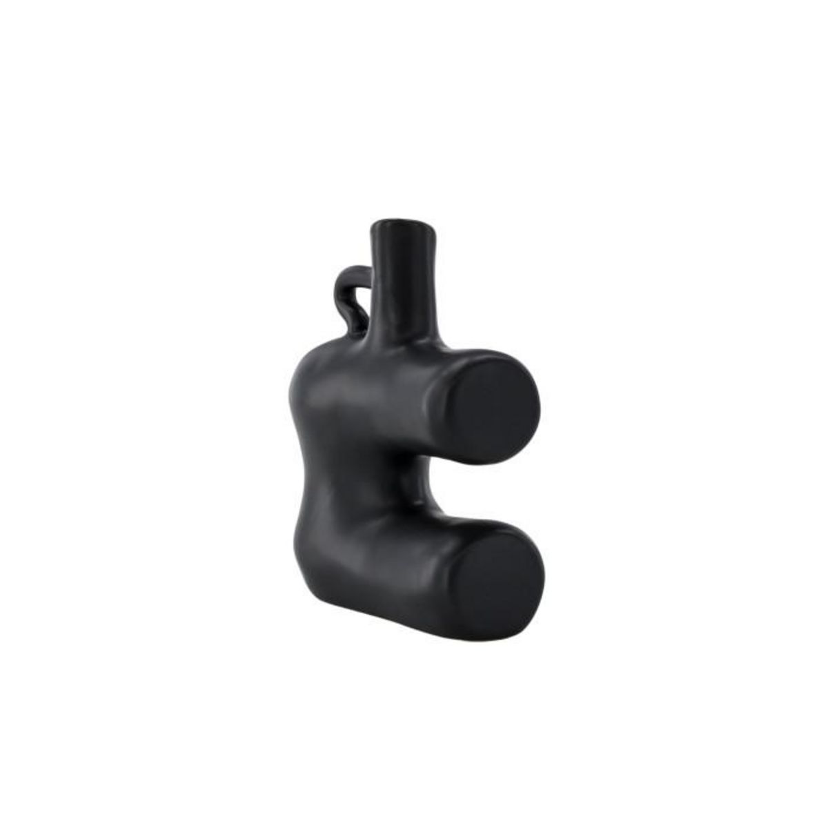 Paris Prix Vase Design en Céramique  Dity  19cm Noir