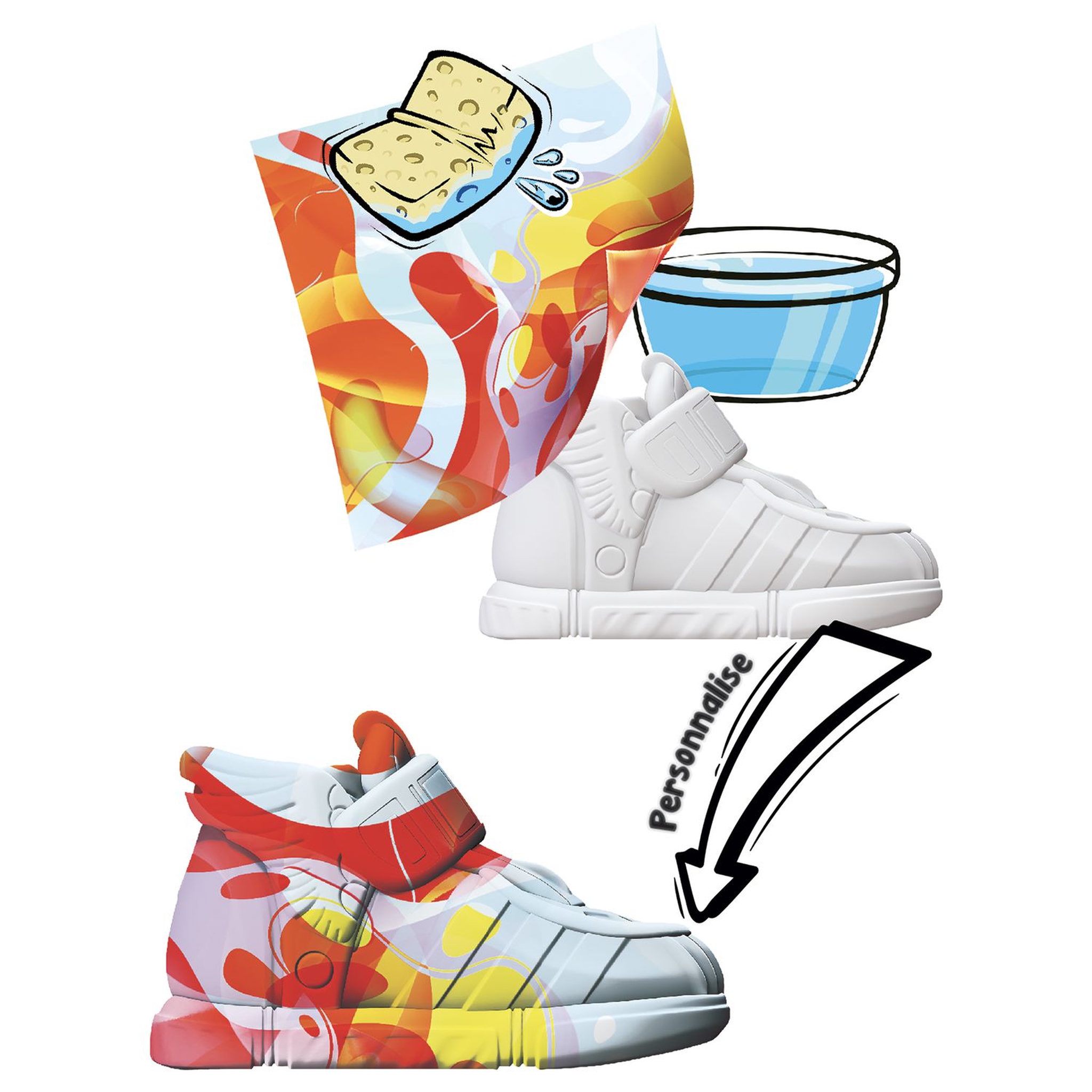 Voir la diapositive 4 : SPLASH TOYS Peinture - Sneak'Artz Starter Set - série 2 