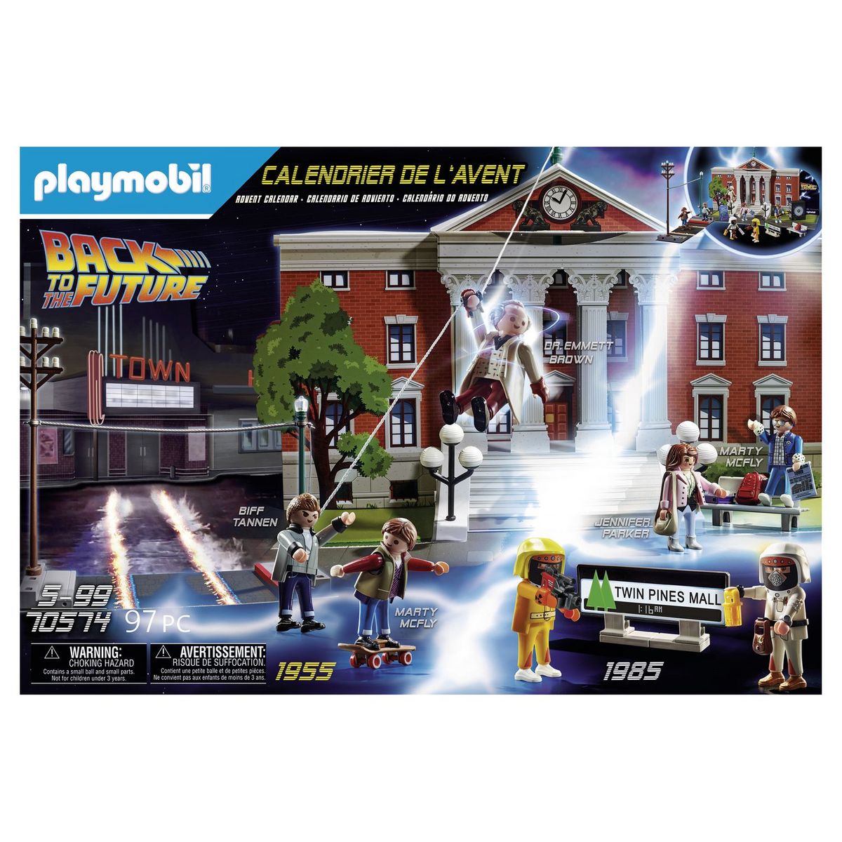 PLAYMOBIL 70574 - Calendrier de l'Avent Back to the future 