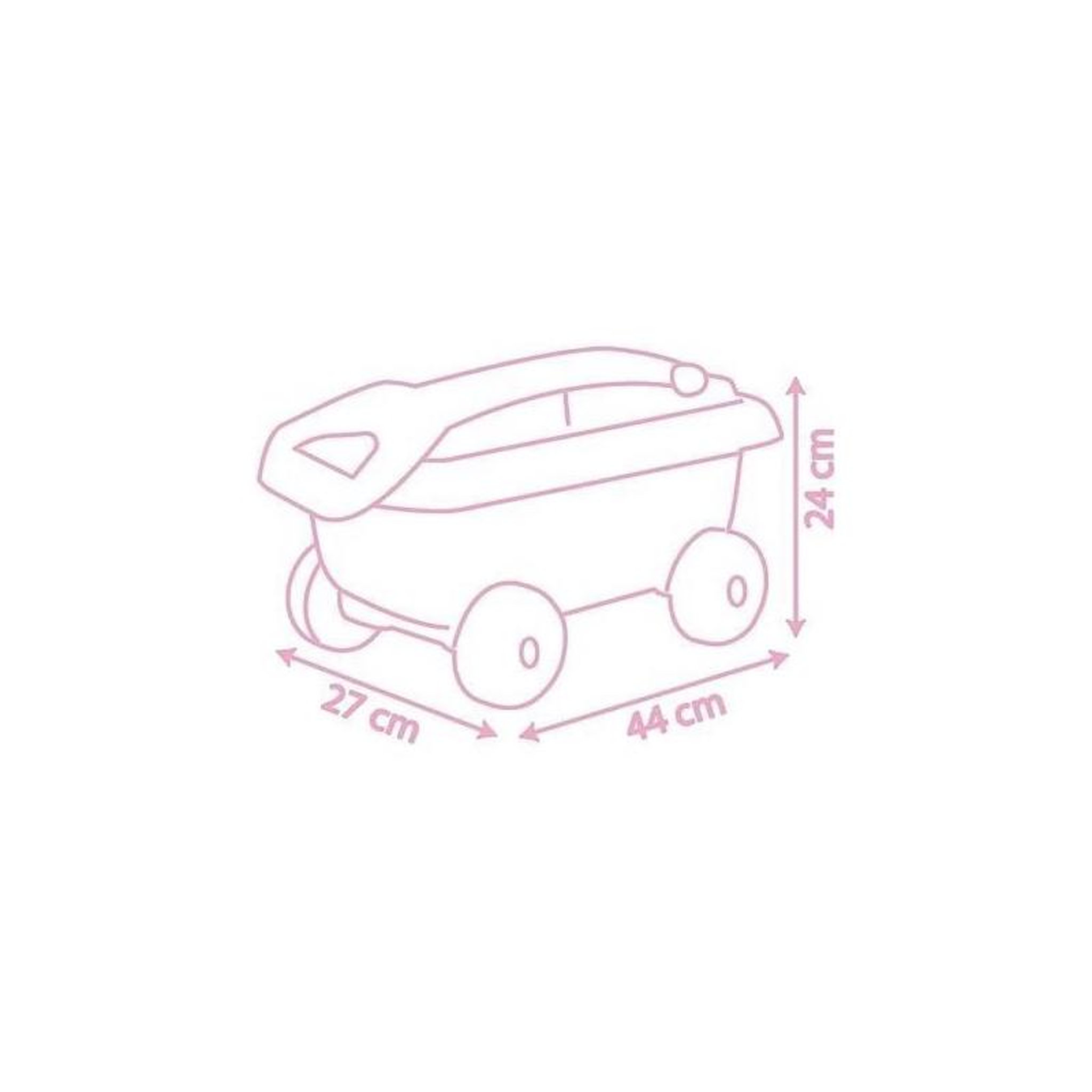 Voir la diapositive 2 : SMOBY Smoby - Disney Princesses - Chariot de plage avec seau +accessoires -