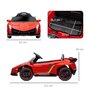 HOMCOM Voiture électrique enfant licence Lamborghini Veneno V. max. 7 Km/h télécommande ouverture portes MP3 USB effets sonores lumineux rouge
