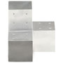 Voir la diapositive 3 : VIDAXL Connecteurs de poteau 4pcs Forme en Y Metal galvanise 101x101mm
