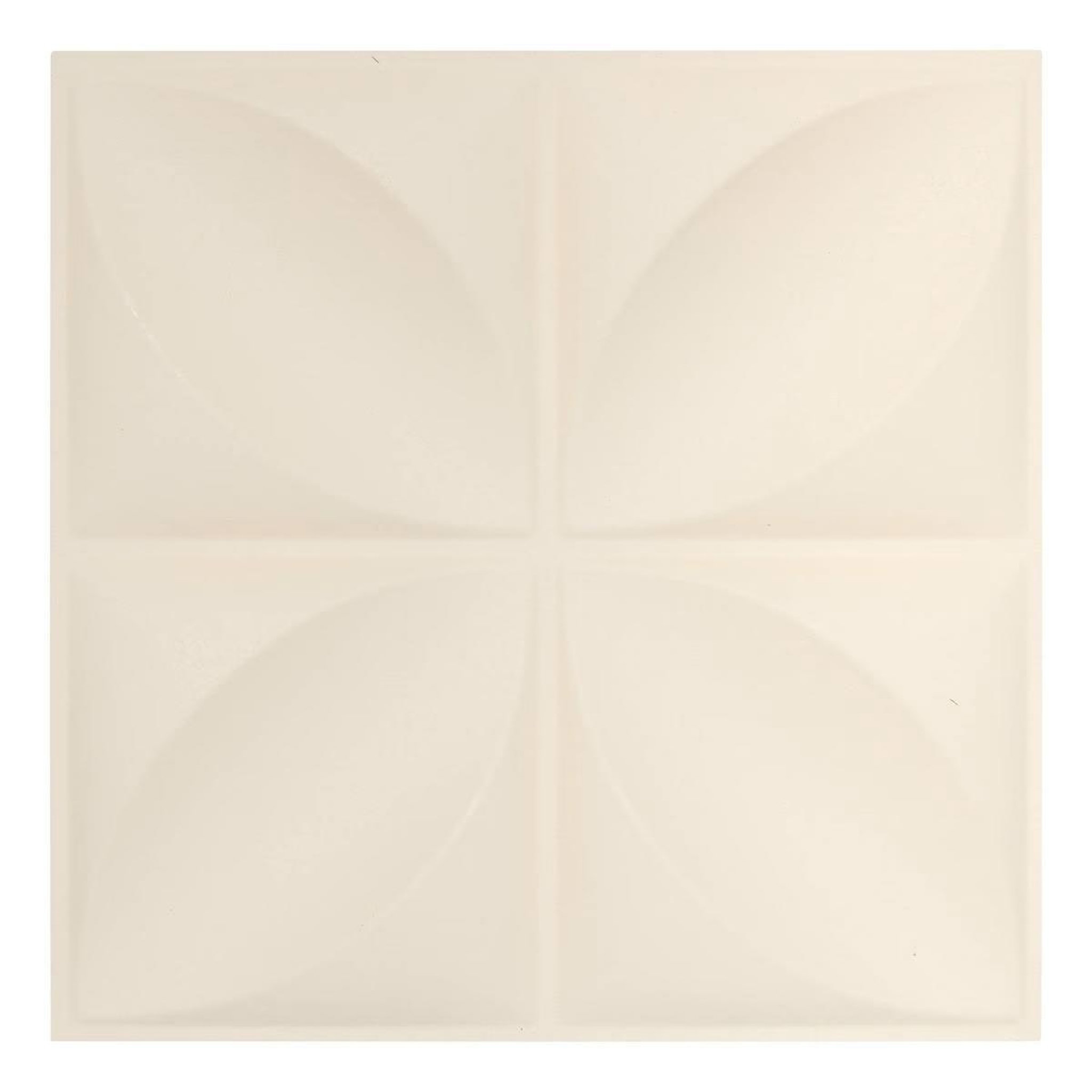 ATMOSPHERA Lot de 2 stickers fleurs  oren  30x30cm blanc chaud