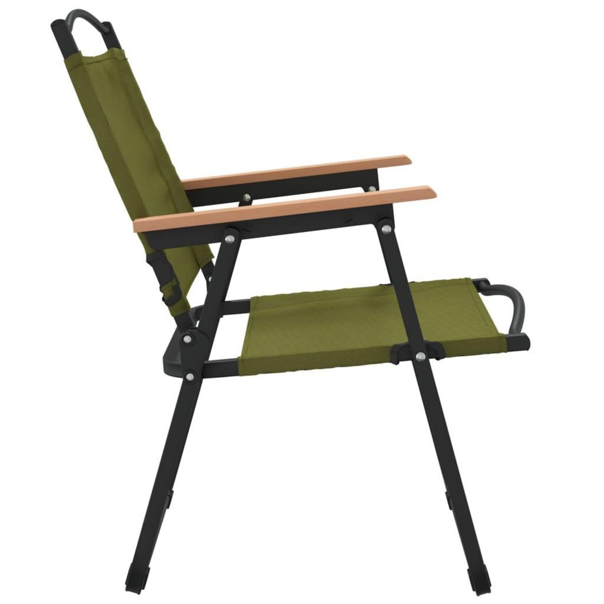 VIDAXL Chaises de camping lot de 2 Vert 54x55x78 cm Tissu Oxford