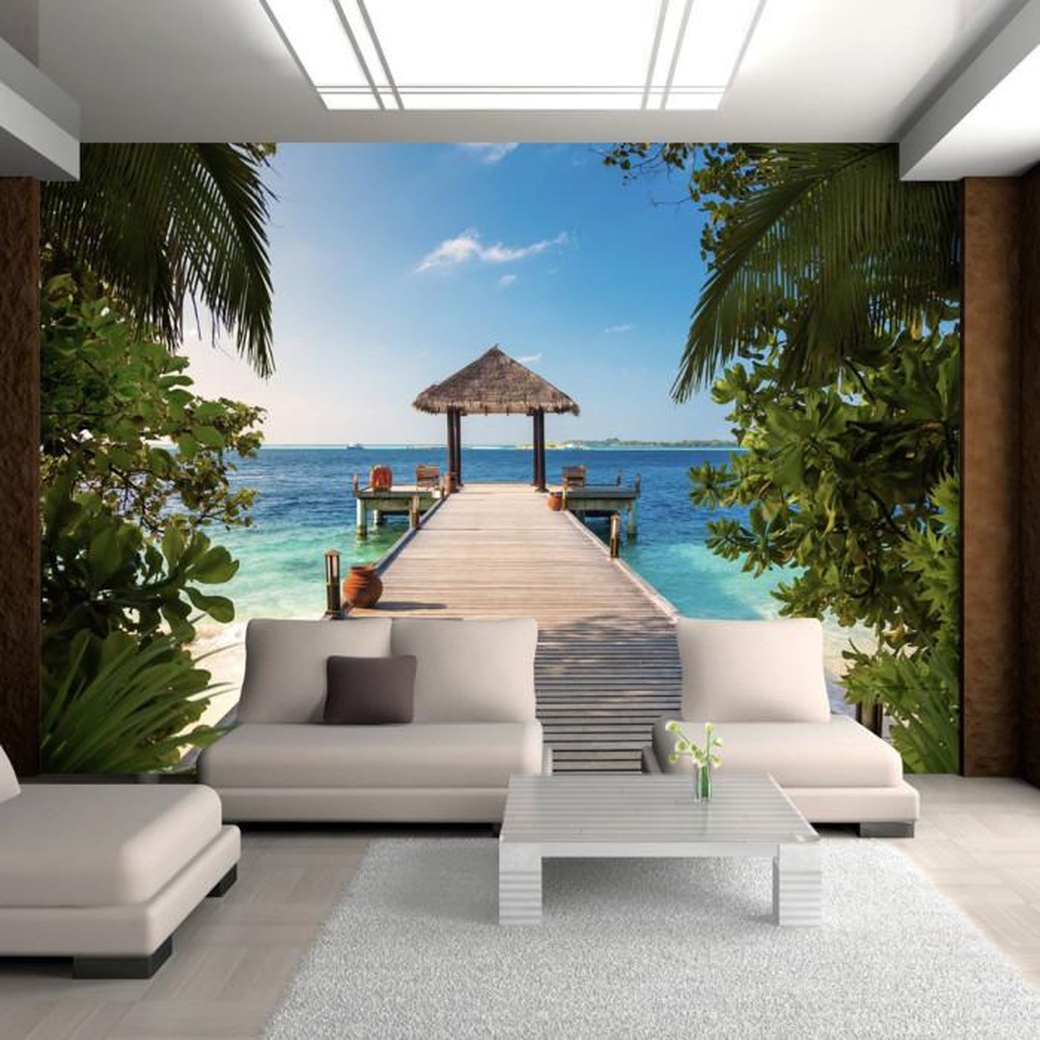 Paris Prix Papier Peint  Hawaiian Dream. Coloris disponibles : Multicolore