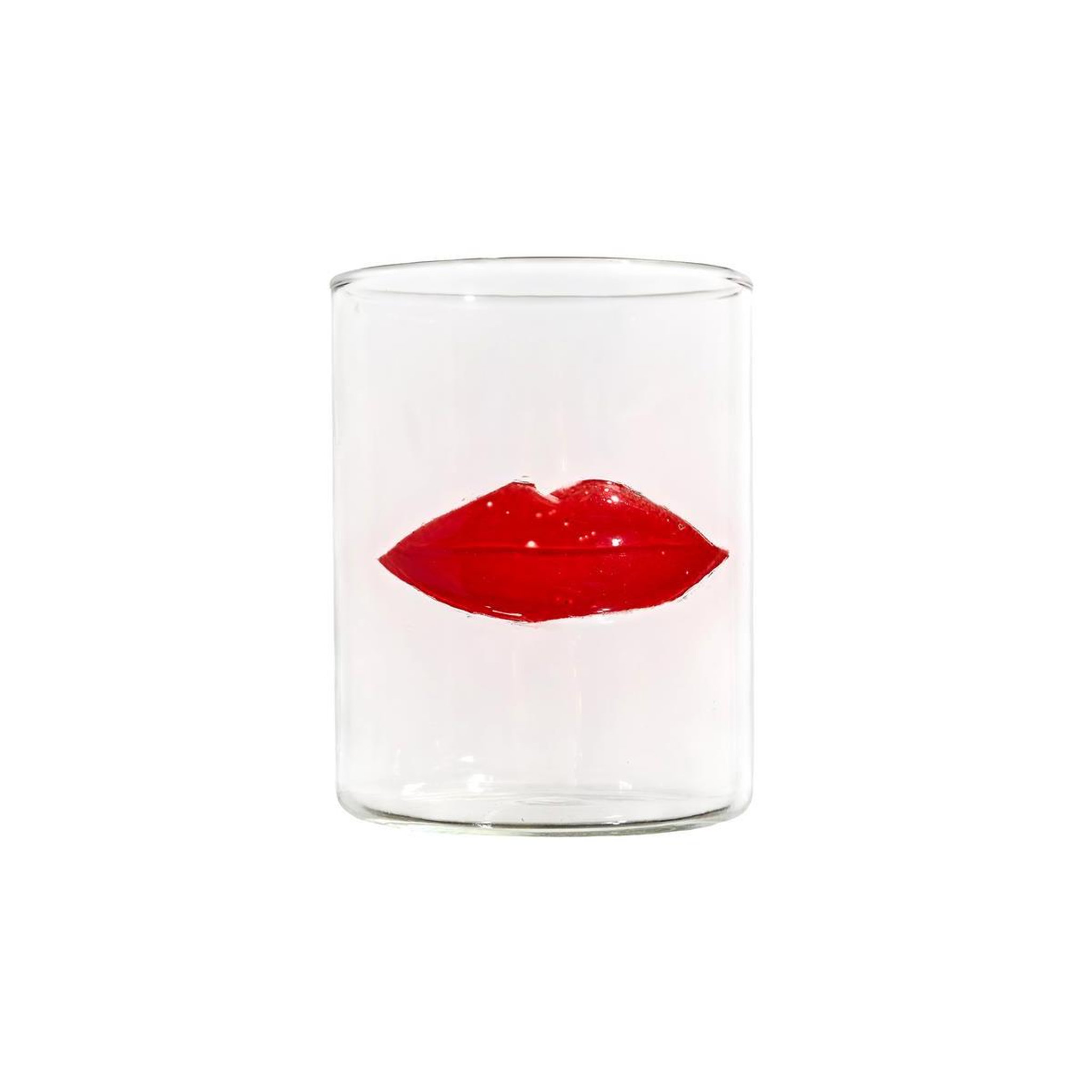 The Home Deco Factory Verre design bouche  secret glass  40cl rouge