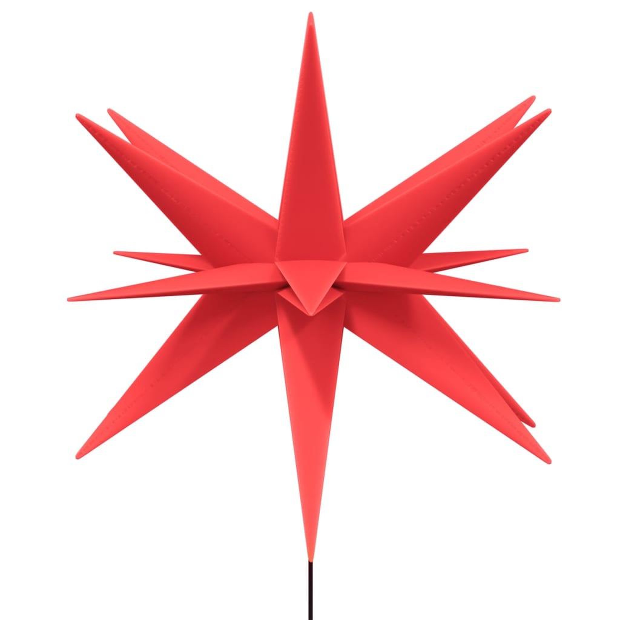 Voir la diapositive 4 : VIDAXL Lumiere de Noël avec piquet LED pliable rouge 57 cm