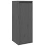 Voir la diapositive 2 : VIDAXL Armoire murale Gris 30x30x80 cm Bois de pin massif