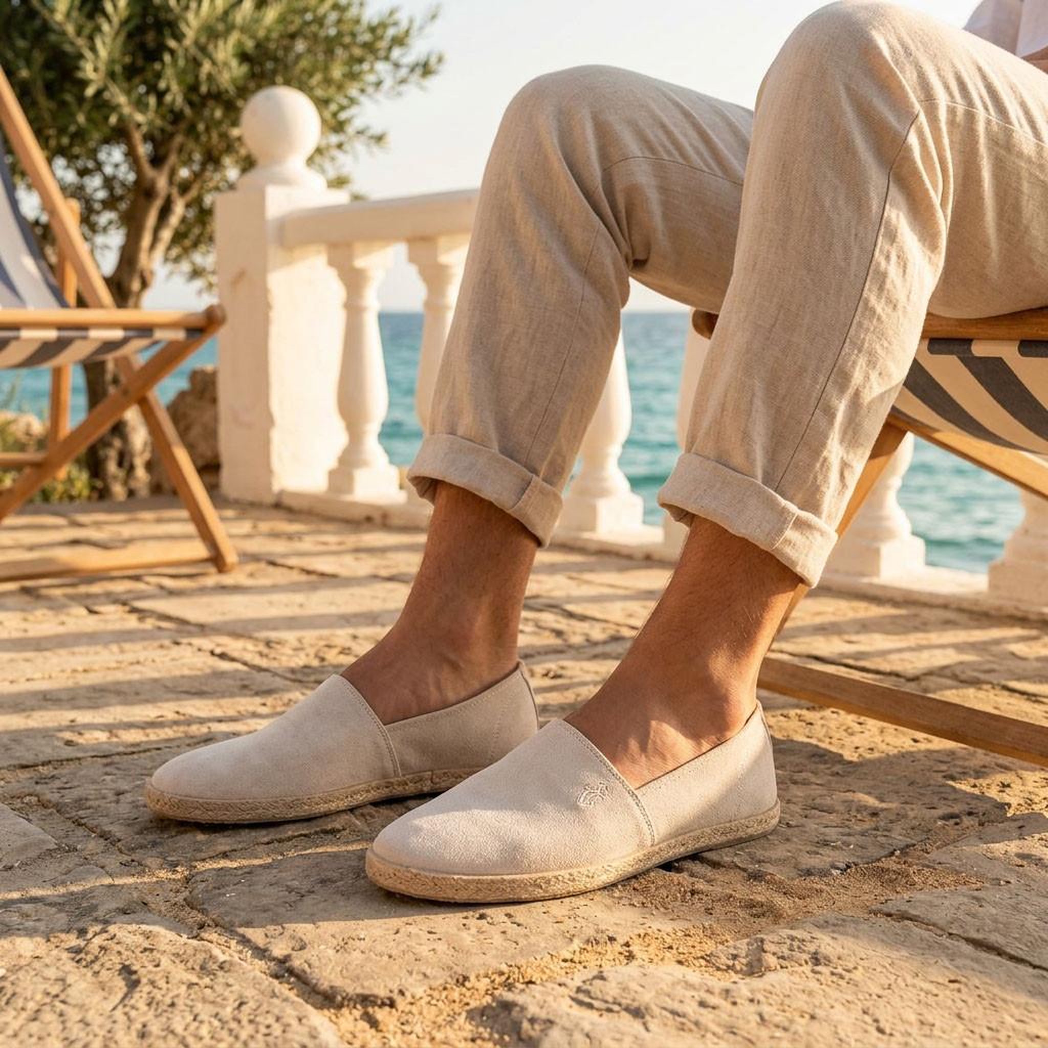 Voir la diapositive 2 : OZABI OZABI Espadrilles homme élégantes été slip-on style chic décontracté