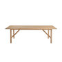 Voir la diapositive 1 : SWEEEK Table de jardin en bois d'eucalyptus LORIA naturel. 8 places. 260 x 100 x 76 cm
