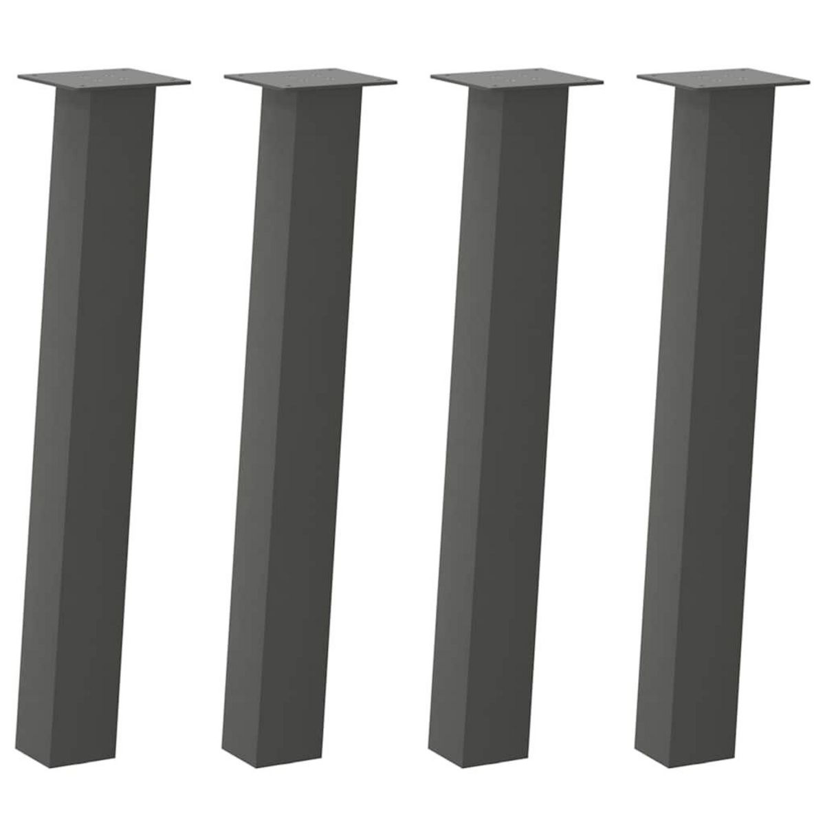 VIDAXL Pieds de table basse 4 pcs anthracite 72 cm acier