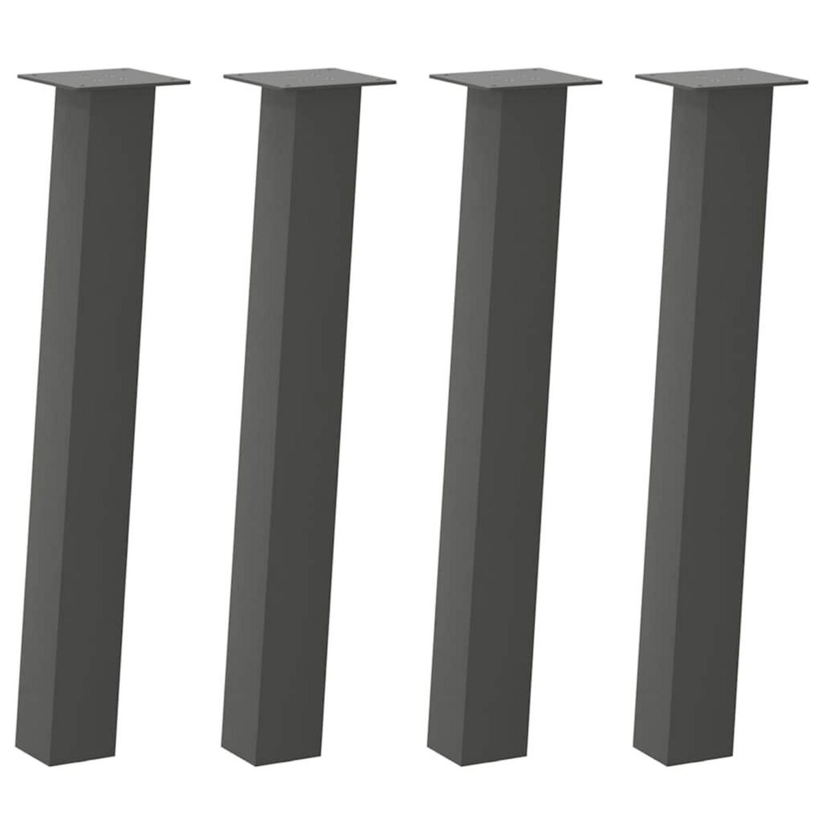 VIDAXL Pieds de table basse 4 pcs anthracite 72 cm acier