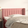 Voir la diapositive 1 : VIDAXL Tete de lit avec oreilles Rose 83x16x78/88 cm Velours
